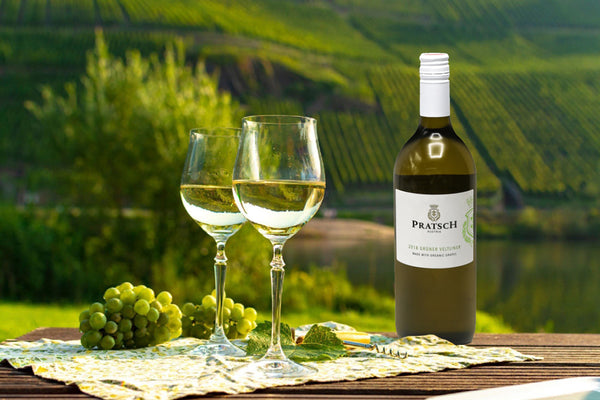 A bottle of 2021 Pratsch Gruner Veltliner 1L-Bottle Barn