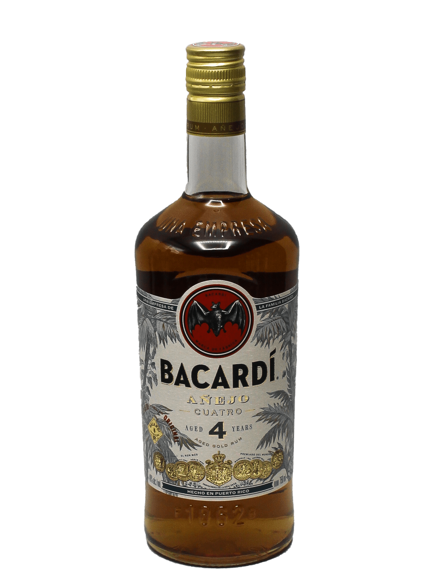 Bacardi Anejo Cuatro Rum 750ml Bottle Barn