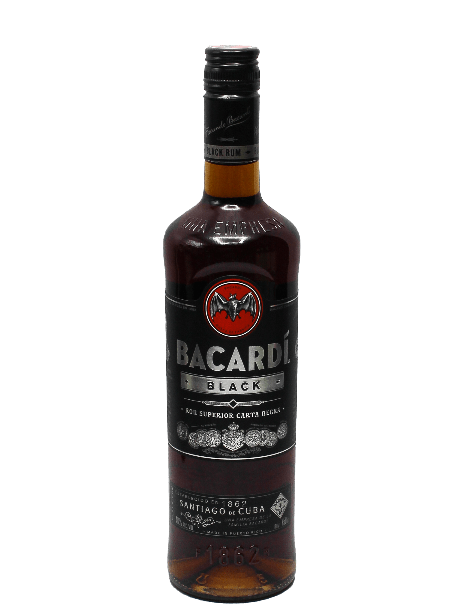 Bacardi Black Rum 750ml Bottle Barn