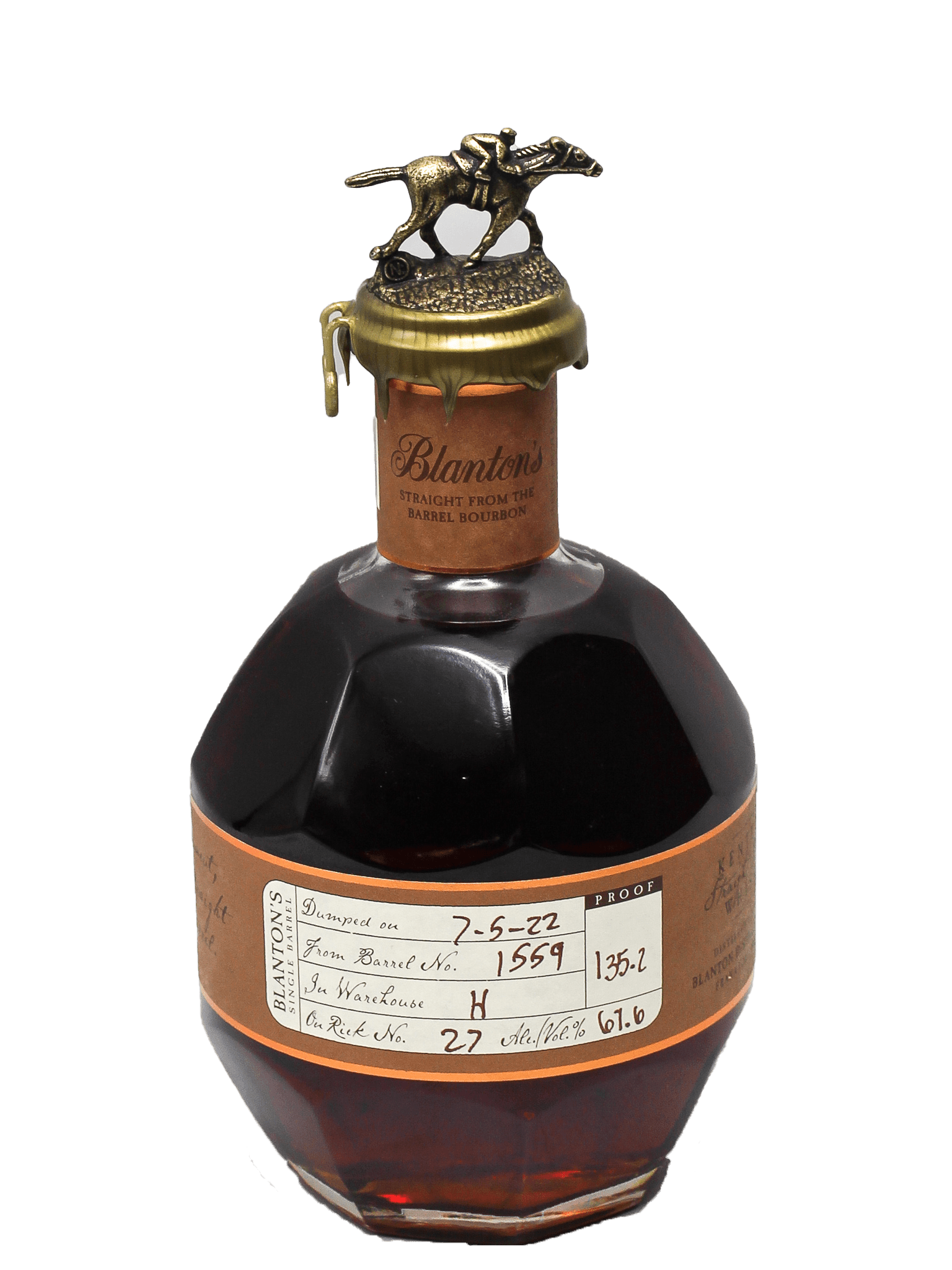 ブランデー Blanton's Straight Bourbon Whiskey 750ml Blanton's Single Barrel Kentucky Straight Bourbon Whiskey