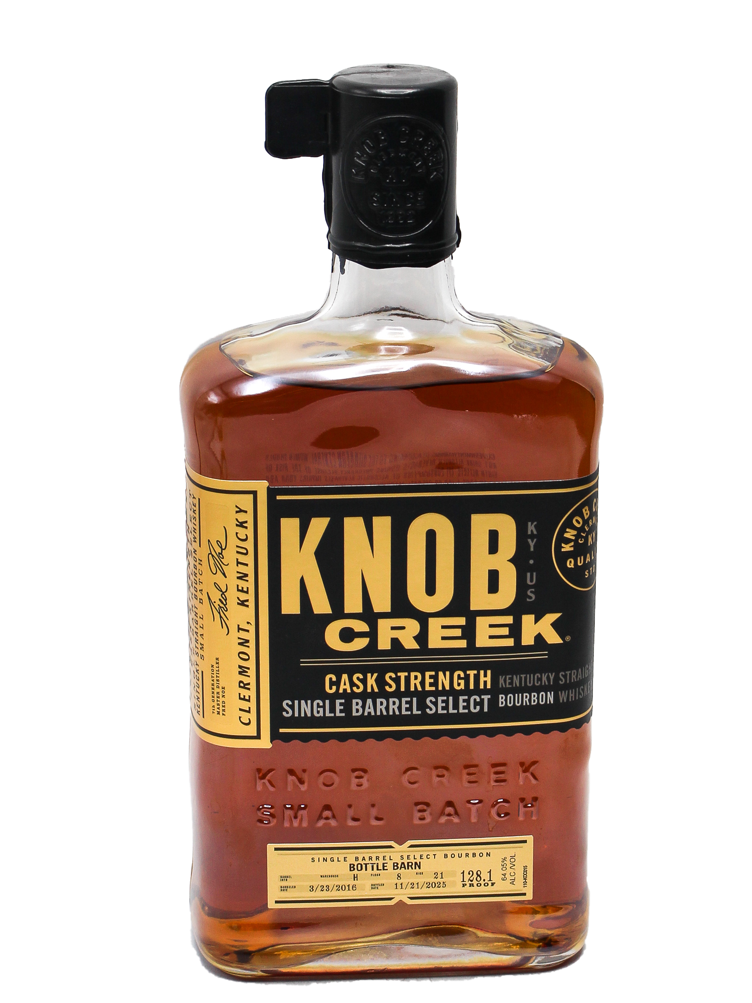 Knob Creek Bottle Barn Barrel Select Cask Strength Kentucky Straight B