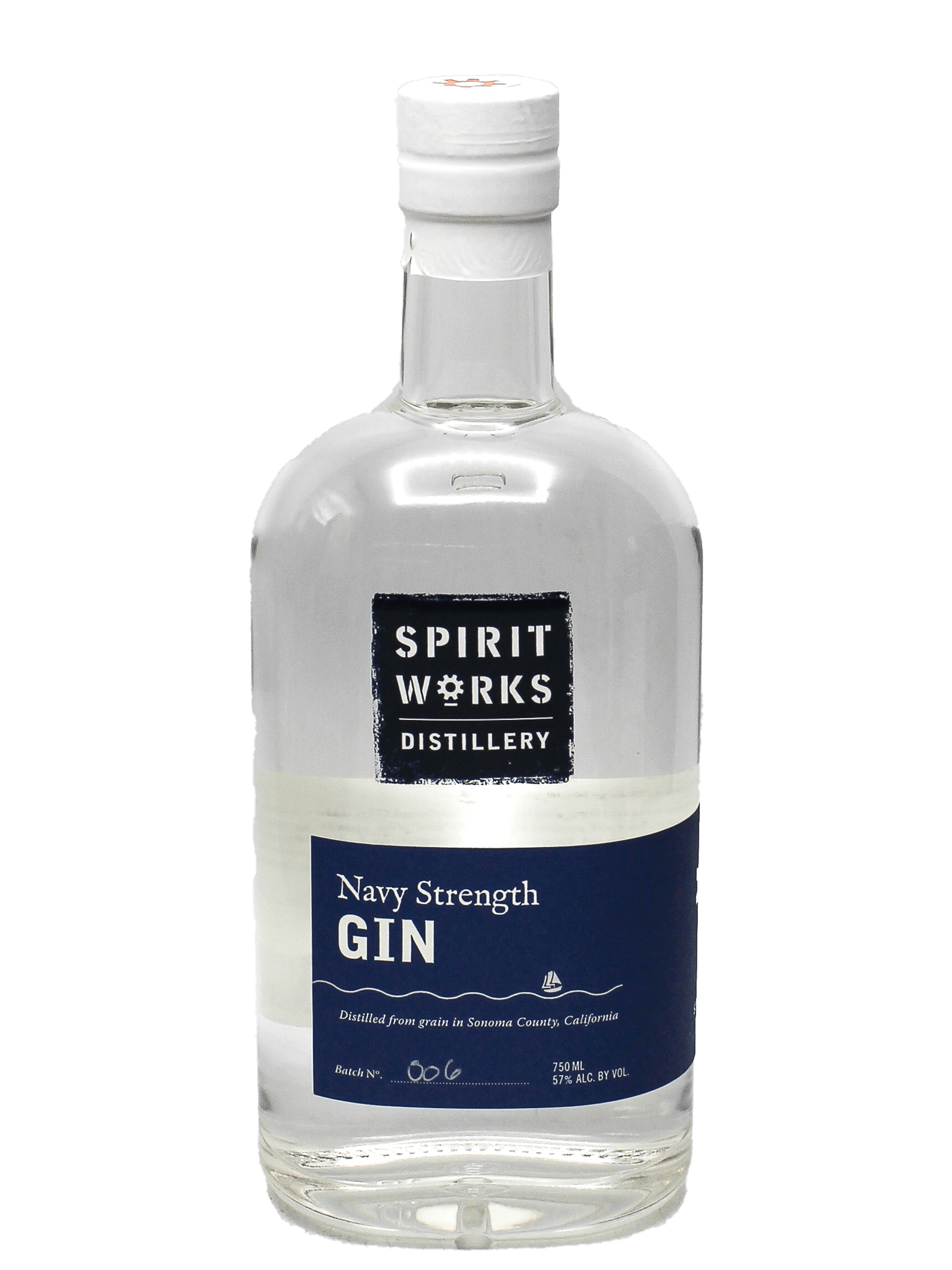 Spirit Works Navy Strength Gin 750ml Bottle Barn