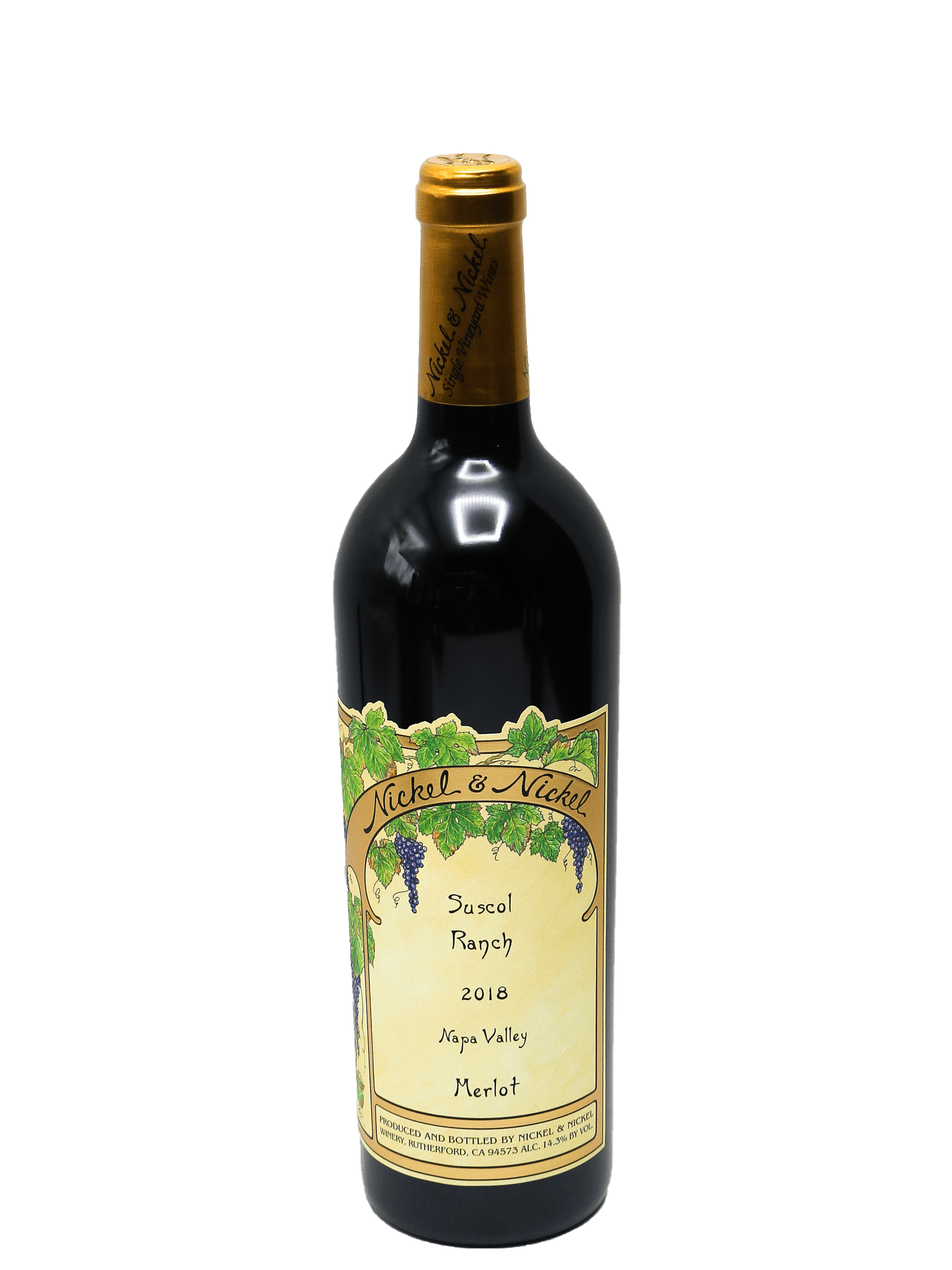 2018 Nickel & Nickel Suscol Ranch Merlot Bottle Barn