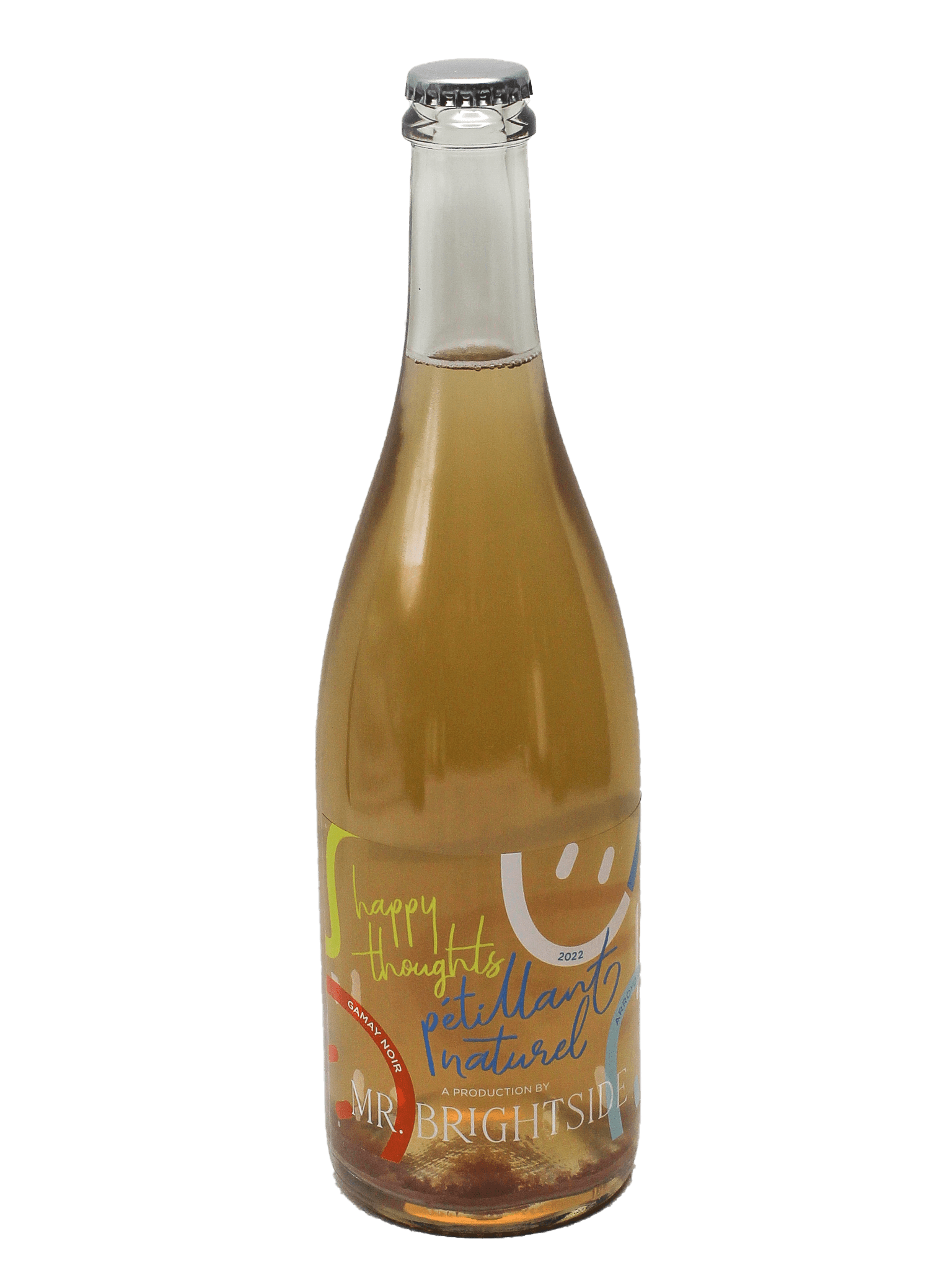 2022 Mr. Brightside Happy Thoughts Petillant Naturel Bottle Barn