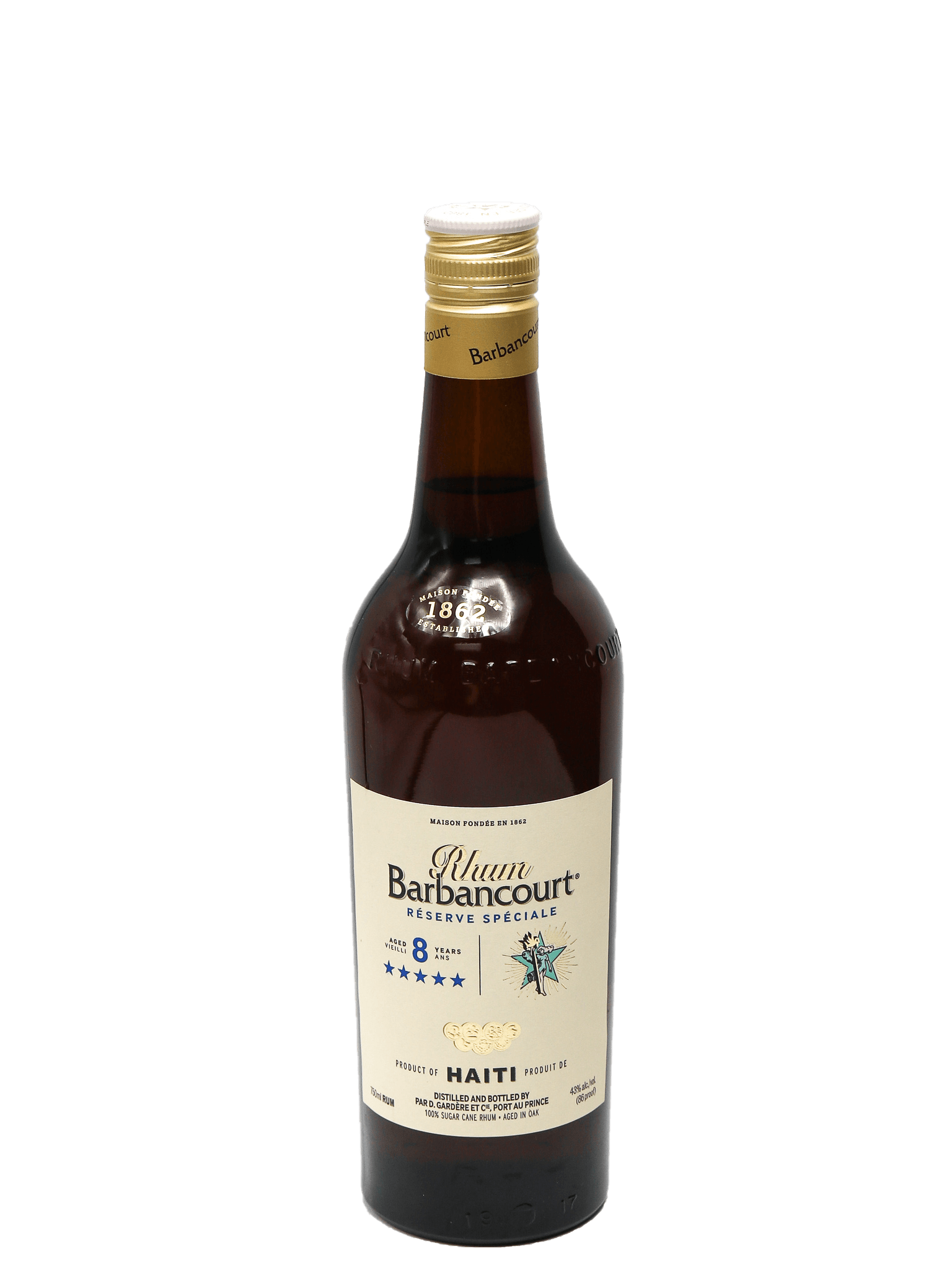 Rhum Barbancourt 5 Star 8 Year Rum 750ml – Bottle Barn