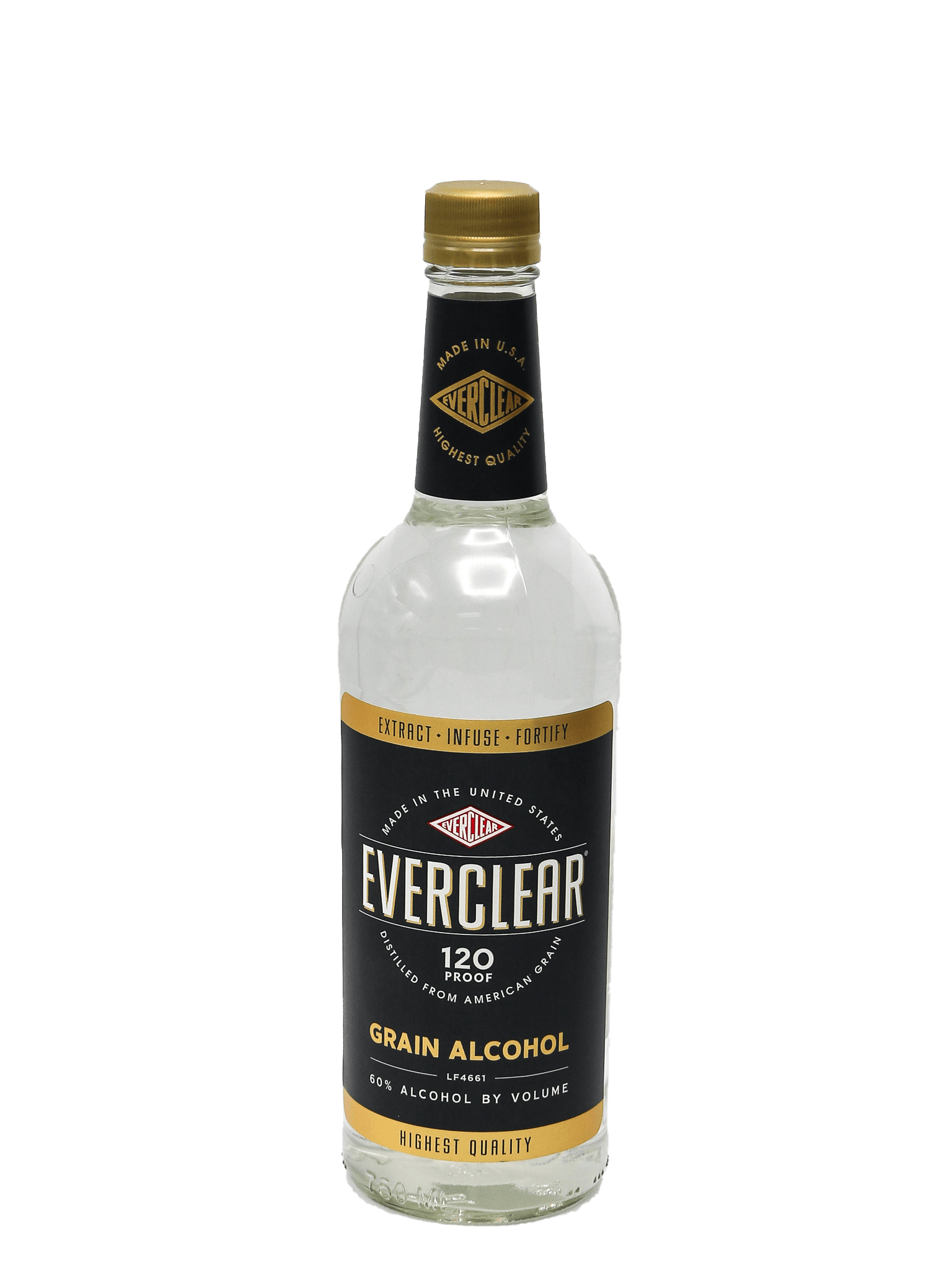 Everclear Grain Alcohol 120 Proof 750ml