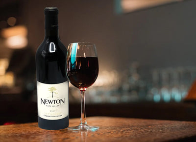  A bottle of 2018 Newton Unfiltered Cabernet Sauvignon-Bottle Barn