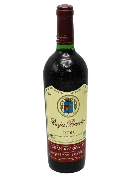 1973 Bodegas Franco-Españolas Rioja Bordon Gran Reserva-Bottle Barn