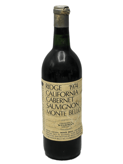 1974 Ridge Monte Bello Cabernet Sauvignon