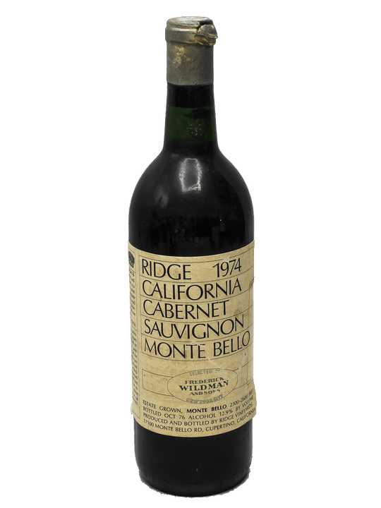 1974 Ridge Monte Bello Cabernet Sauvignon [V100][WA100][WS98][JD97][JG95+]-Bottle Barn
