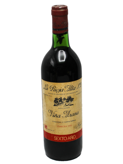 1976 La Rioja Alta Rioja Vina Arana Reserva Sexto Ano
