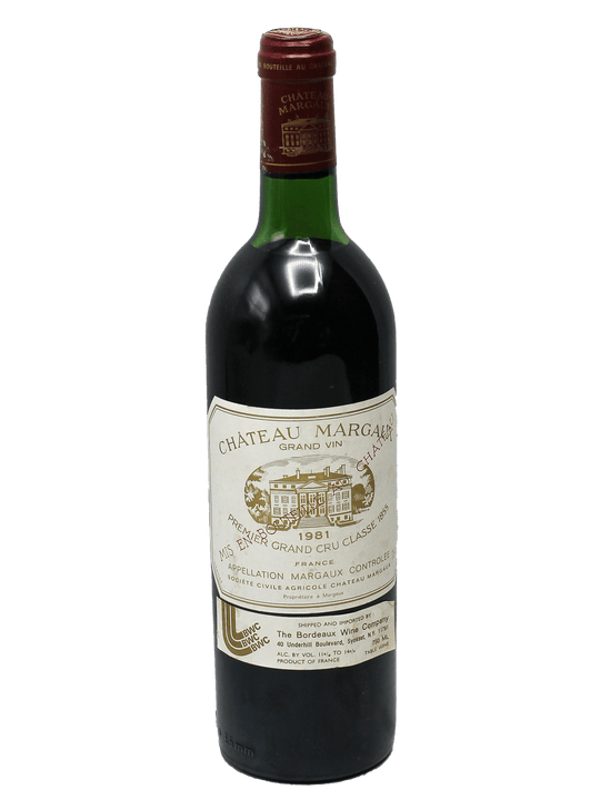 1981 Chateau Margaux [WS95][WA91]-Bottle Barn