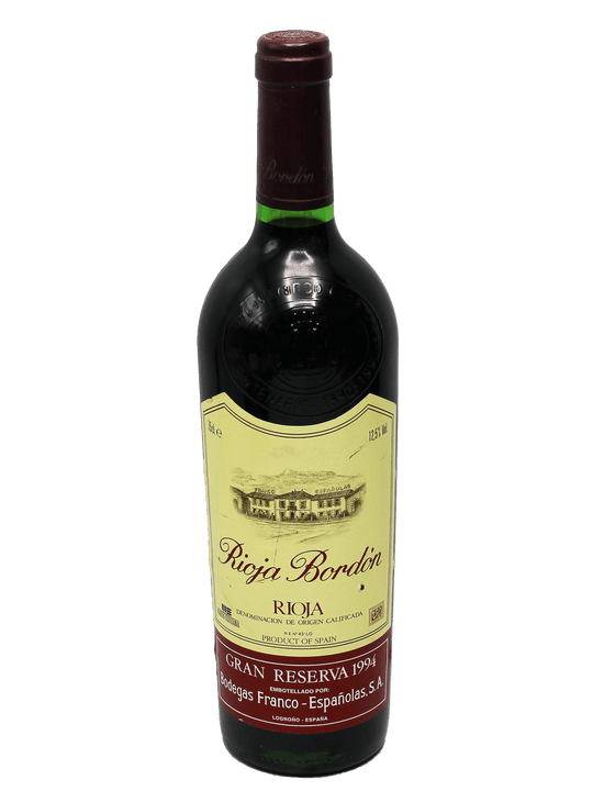 1994 Bodegas Franco-Españolas Rioja Bordon Gran Reserva-Bottle Barn