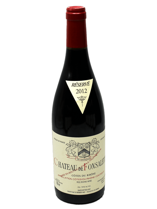 2012 Chateau de Fonsalette Cotes du Rhone Reserve [WA91-93]-Bottle Barn