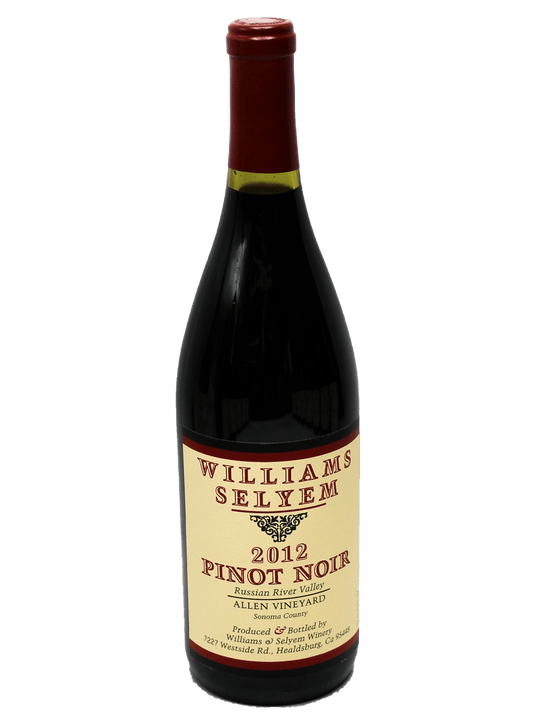 2012 Williams Selyem Allen Vineyard Pinot Noir [WE96][CG94][BH93][V92]-Bottle Barn