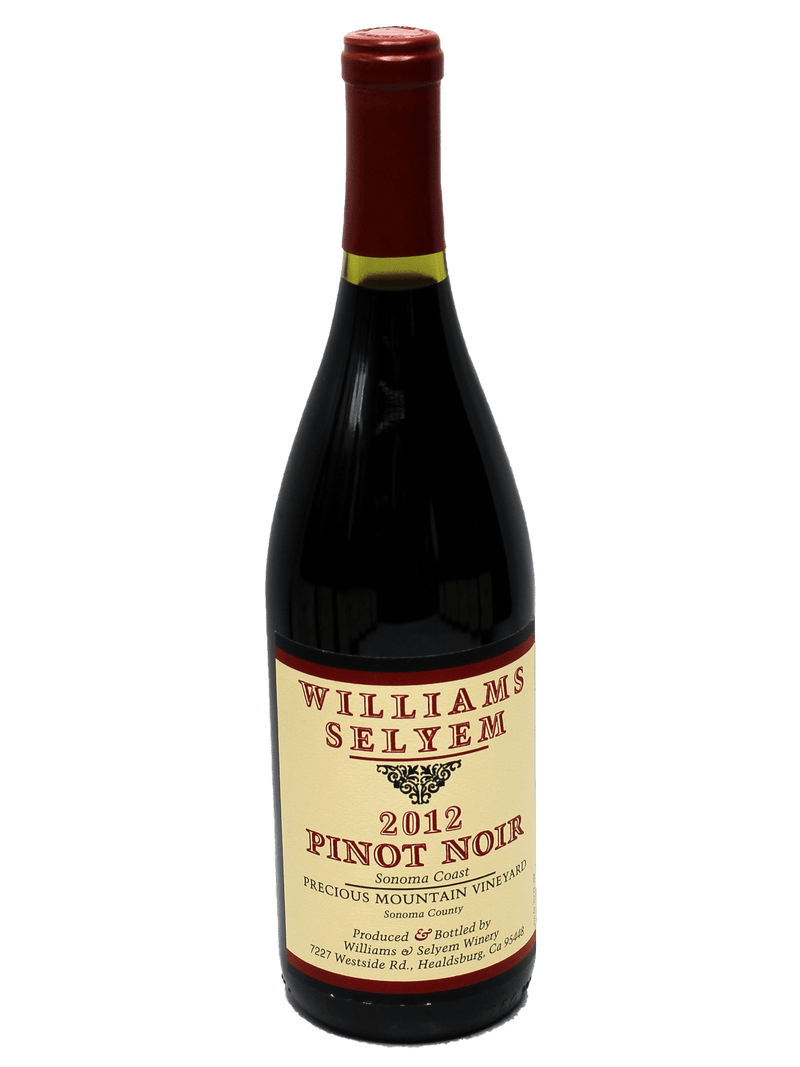 Bottle of 2012 Williams Selyem Precious Mountain Vineyard Pinot Noir-Bottle Barn