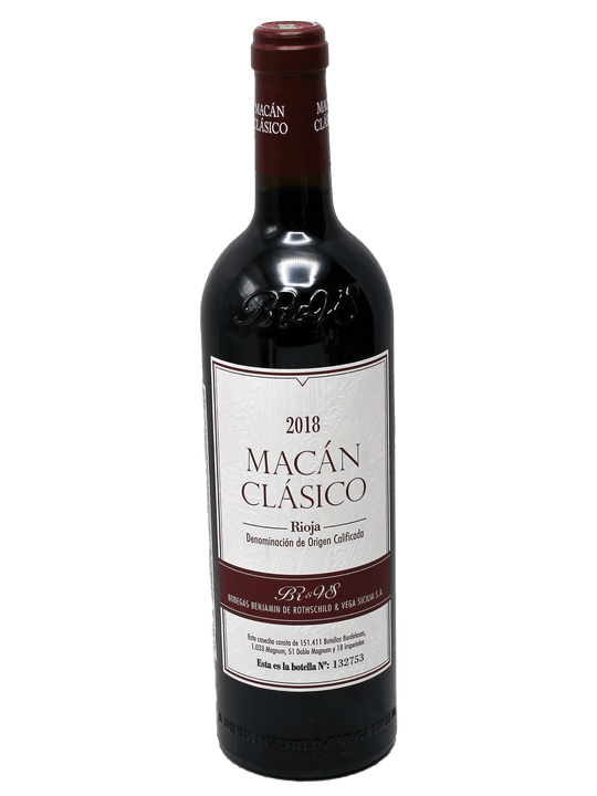 2018 Bodegas Benjamin Rothschild and Vega Sicilia Macan Clasico Rioja [JS94][WA94][D92]-Bottle Barn