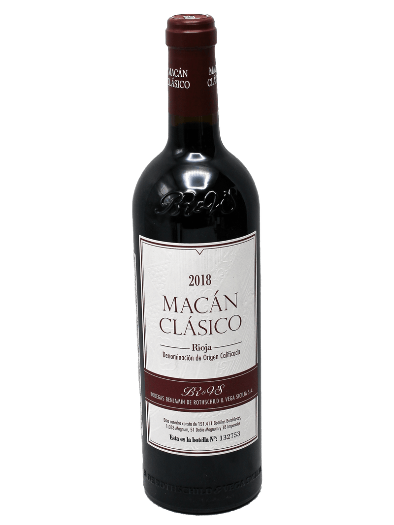 2018 Bodegas Benjamin Rothschild and Vega Sicilia Macan Clasico Rioja-Bottle Barn
