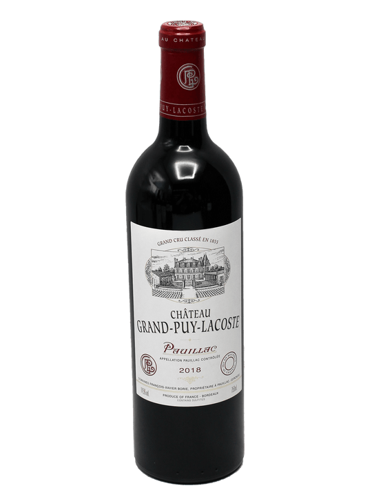 2018 Chateau Grand-Puy-Lacoste Pauillac [V96][D95][WS95][JD94][JS94][WA92-94][WE92]-Bottle Barn