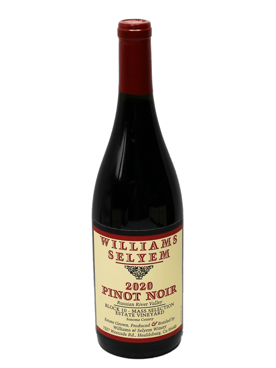 2020 Williams Selyem Block 10-Mass Selection Estate Vineyard Pinot Noir-Bottle Barn