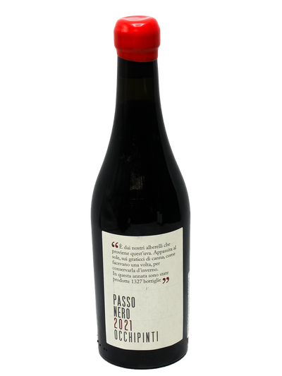 2021 Arianna Occhipinti Passo Nero Passito Terre Siciliane Rosso 500ml