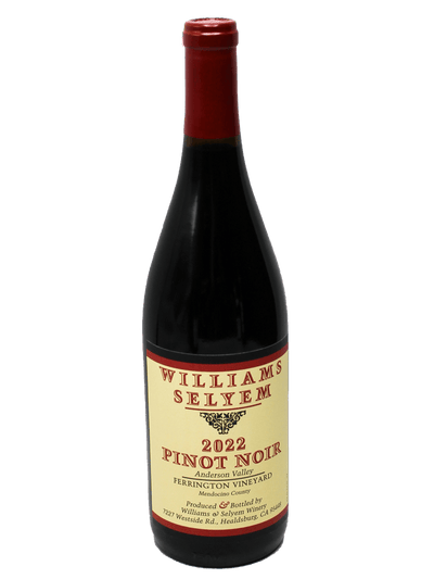 2022 Williams Selyem Ferrington Vineyard Pinot Noir