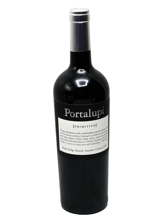 2023 Portalupi Shake Ridge Ranch Primitivo - Double Gold Medal Winner-Bottle Barn