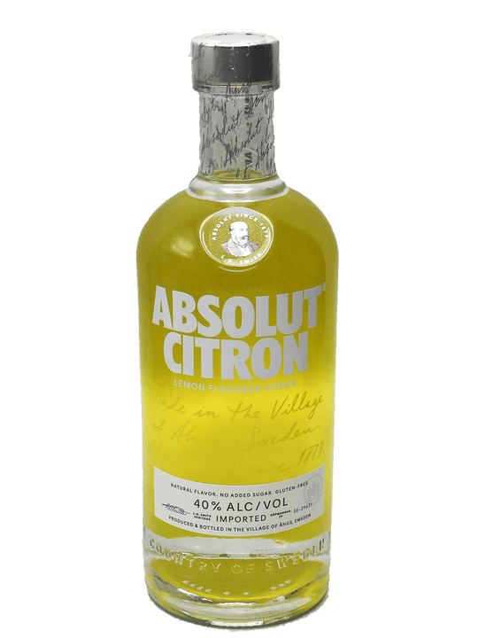Absolut Citron Vodka 750ml-Bottle Barn
