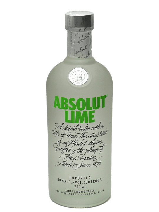Absolut Lime Vodka 750ml-Bottle Barn