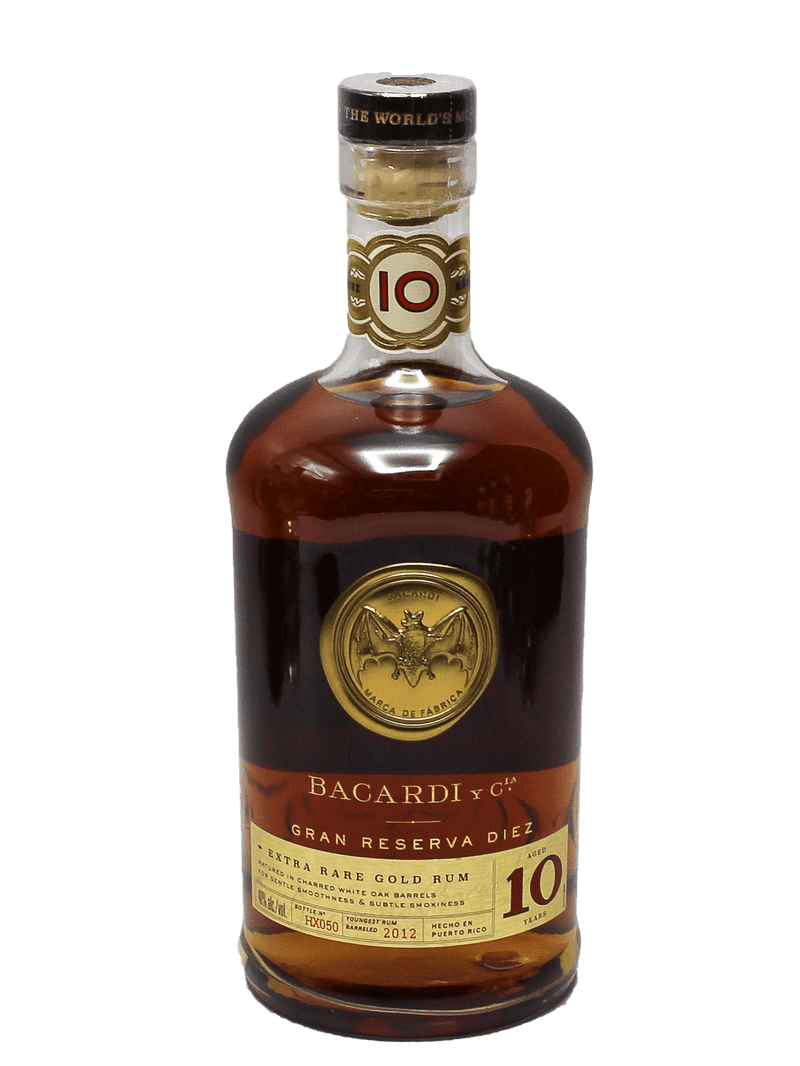 Bacardi Gran Reserva 10 Year Gold Rum 750ml