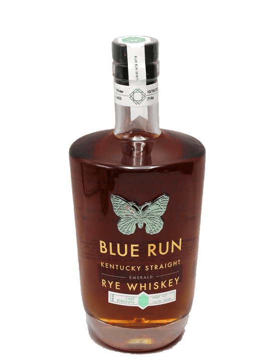 Blue Run Cask Strength Emerald Rye Whiskey 750ml-Bottle Barn