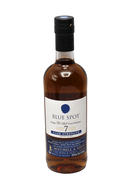 Blue Spot 7 Year Cask Strength Single Pot Still Irish Whiskey 750ml-Bottle Barn