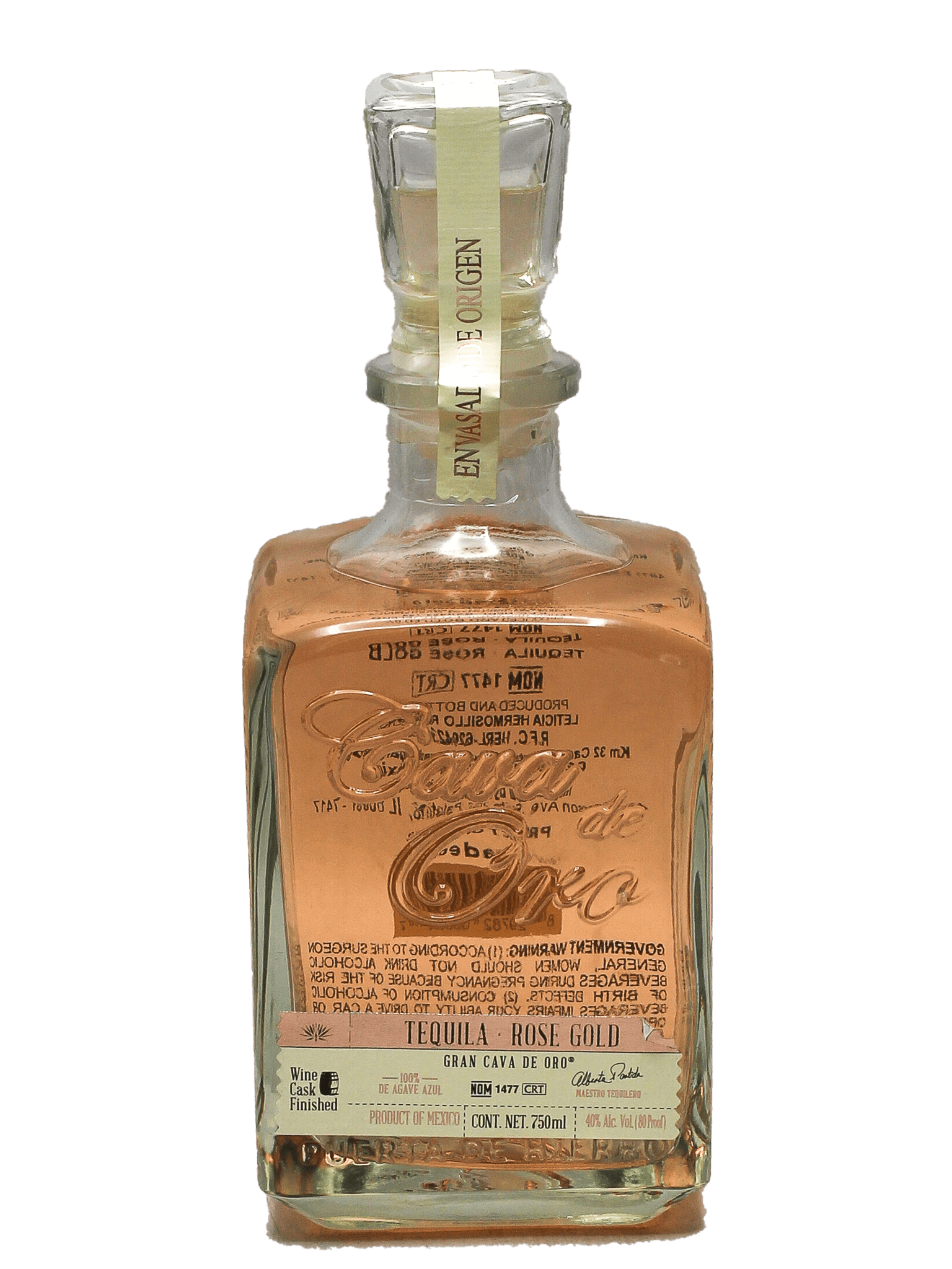 Cava De Oro Rose Gold Tequila 750ml – Bottle Barn