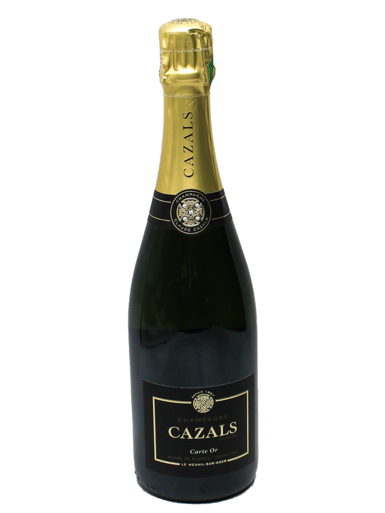 Cazals Carte Or Blanc de Blancs Champagne [D91]-Bottle Barn