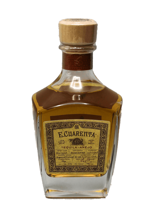 E. Cuarenta Tequila Anejo 750ml-Bottle Barn