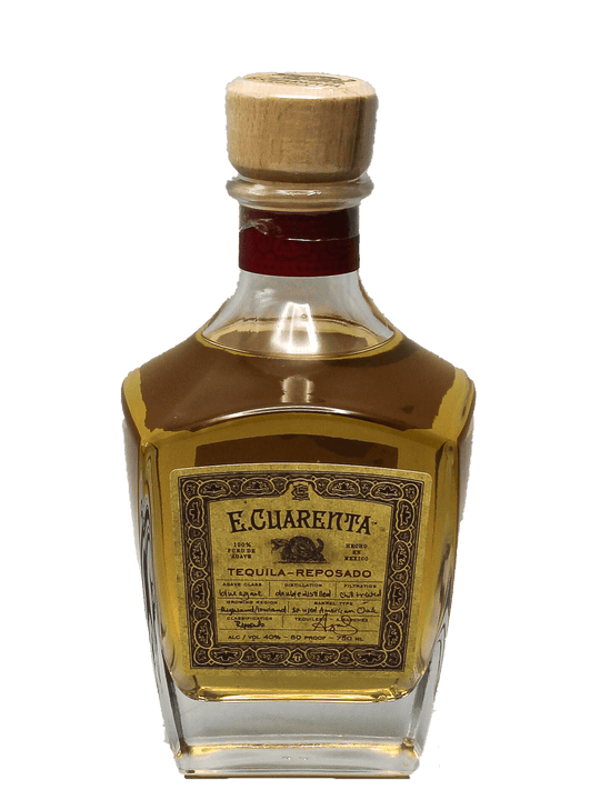 E. Cuarenta Tequila Reposado 750ml-Bottle Barn