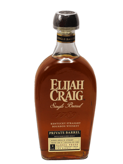 Elijah Craig Bottle Barn Barrel Select 9 Year Barrel Proof Bourbon 750ml