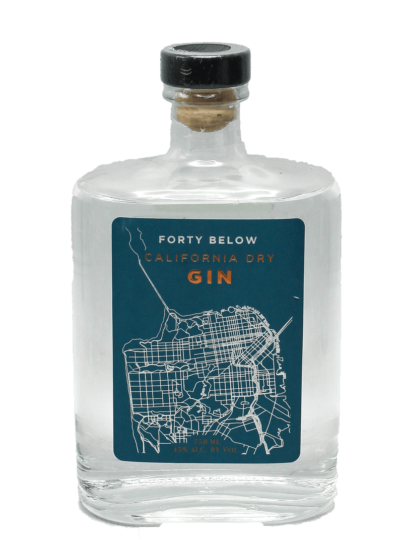 Forty Below California Dry Gin 750ml