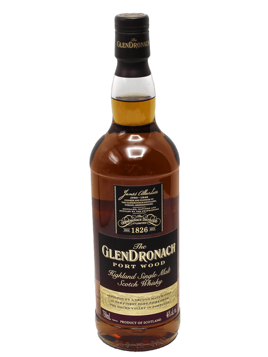 Glendronach Port Wood Highland Single Malt Scotch Whisky 750ml-Bottle Barn