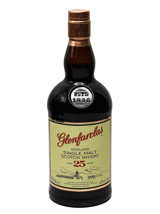 Glenfarclas 25 Year Single Malt Scotch Whisky 750ml-Bottle Barn