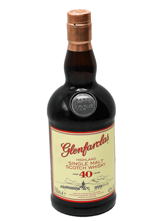 Glenfarclas 40 Year Single Malt Scotch Whisky 700ml-Bottle Barn