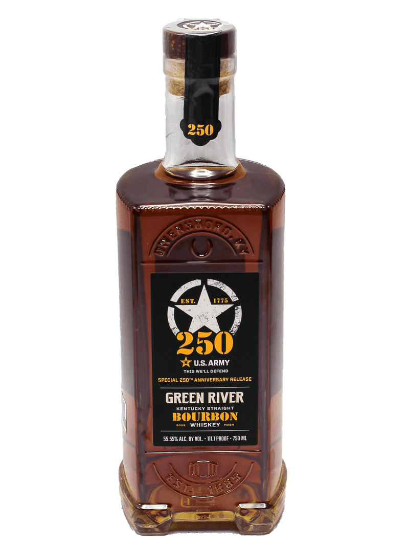 Green River U.S. Army 250th Anniversary Kentucky Straight Bourbon Whiskey 750ml-Bottle Barn