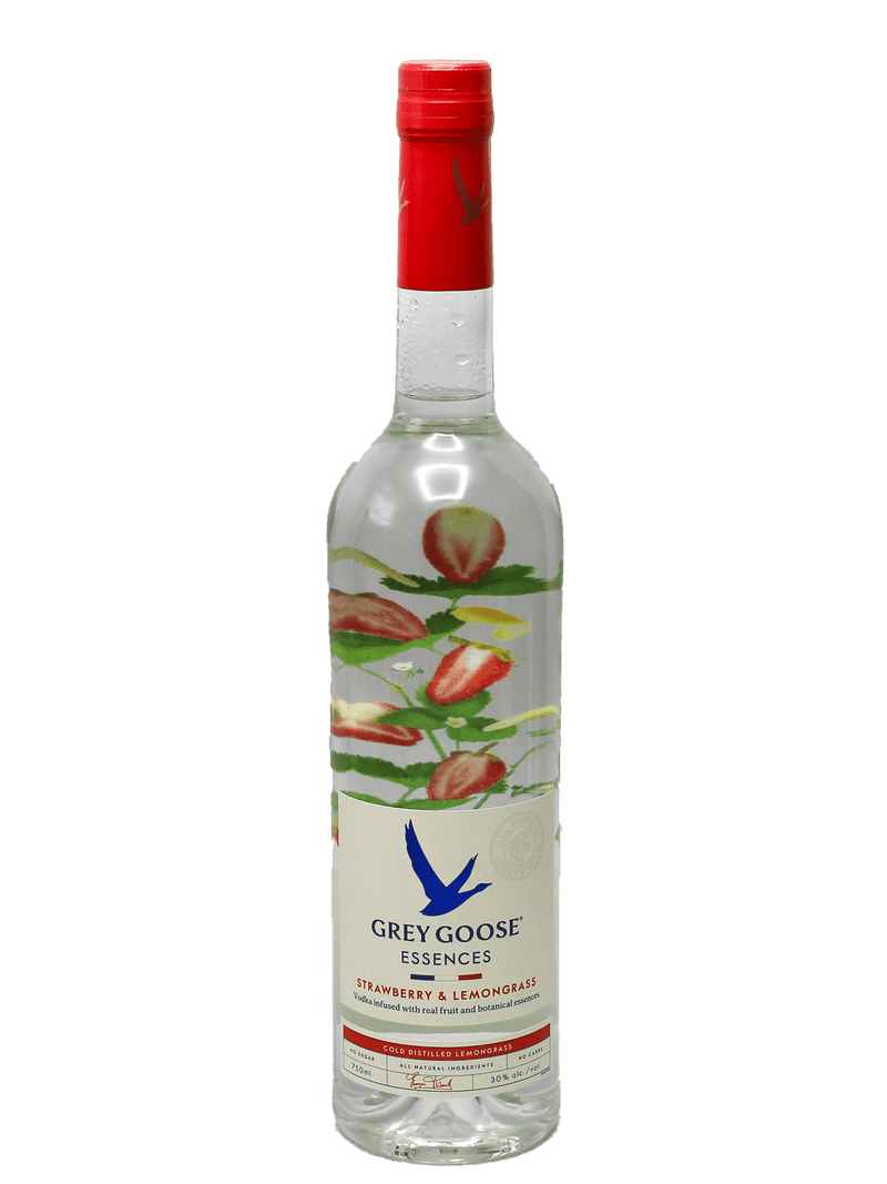 Grey Goose Essences Strawberry & Lemongrass Vodka 750ml-Bottle Barn