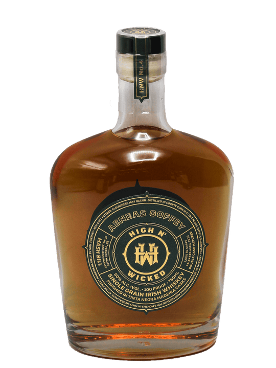 High N' Wicked Aeneas Coffey Single Grain Irish Whiskey 750ml-Bottle Barn