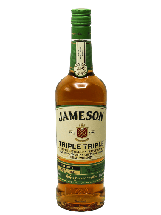 Jameson Triple Triple Irish Whiskey 750ml-Bottle Barn