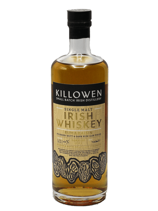 Killowen Rum & Raisin Single Malt Irish Whiskey 700ml-Bottle Barn