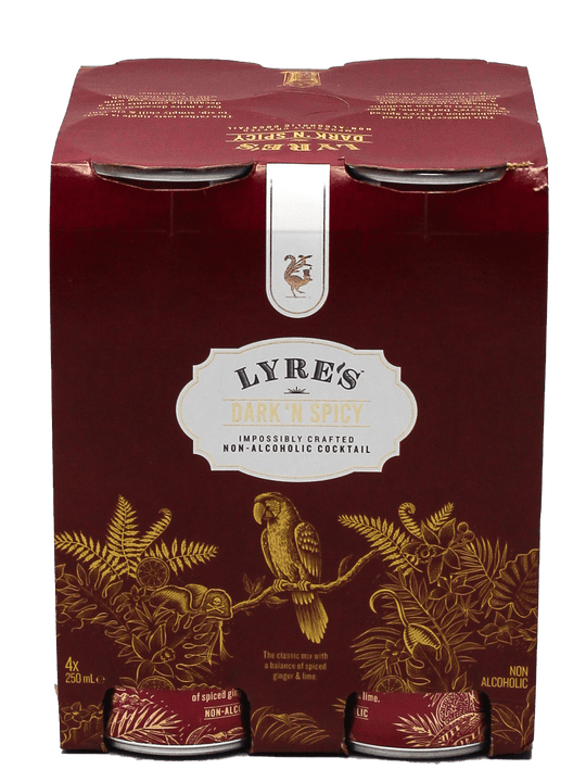 Lyre's Dark & Spicy Non-Alcoholic Cocktail 4pk-Bottle Barn