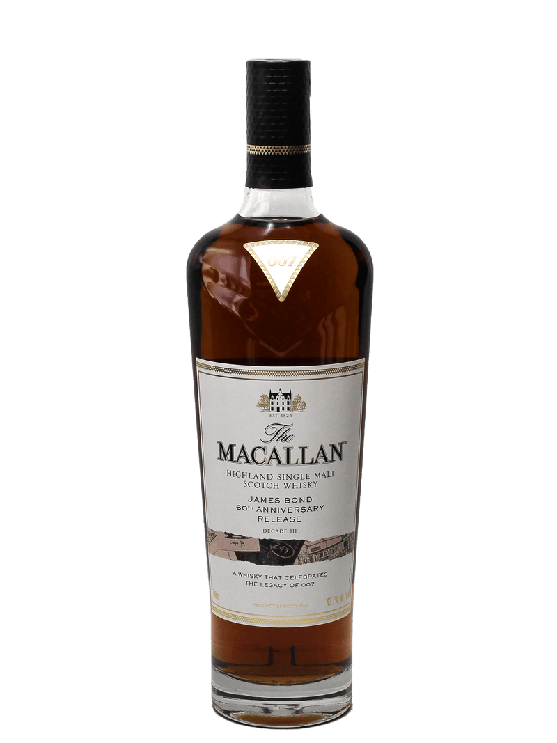 Macallan James Bond 60th Anniversary Release Decade III Highland Single Malt Scotch Whisky 750ml