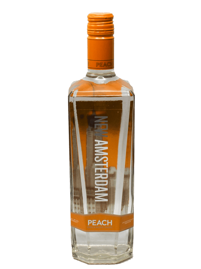 Bottle of New Amsterdam Peach Vodka
-Bottle Barn