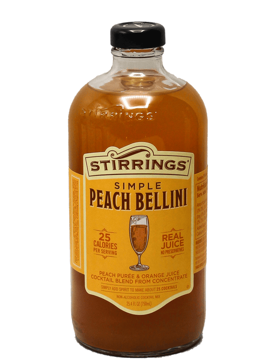 Stirrings Peach Bellini Mix 750ml-Bottle Barn